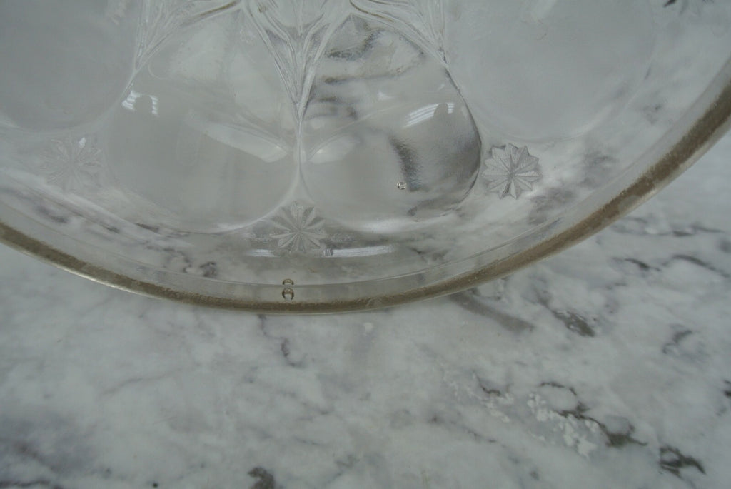Vintage Embossed Clear Glass Oil Lamp-Hurricane Electrify
