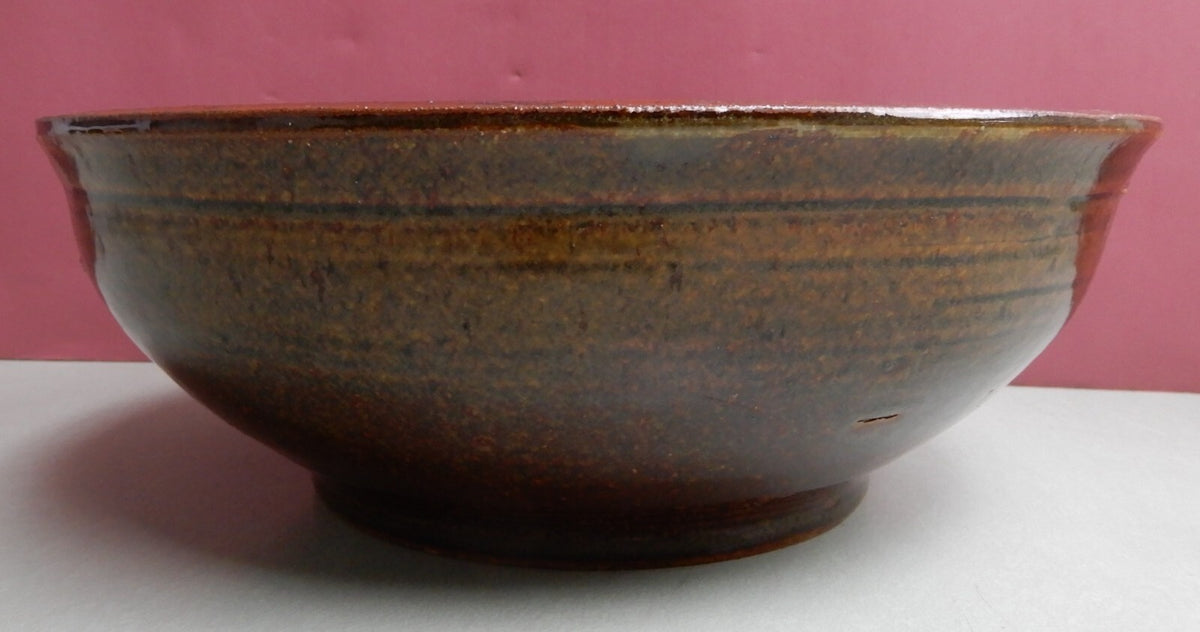 Vintage Signed Ziagler 1972 Glazed Bowl 11-1/4" x 4"