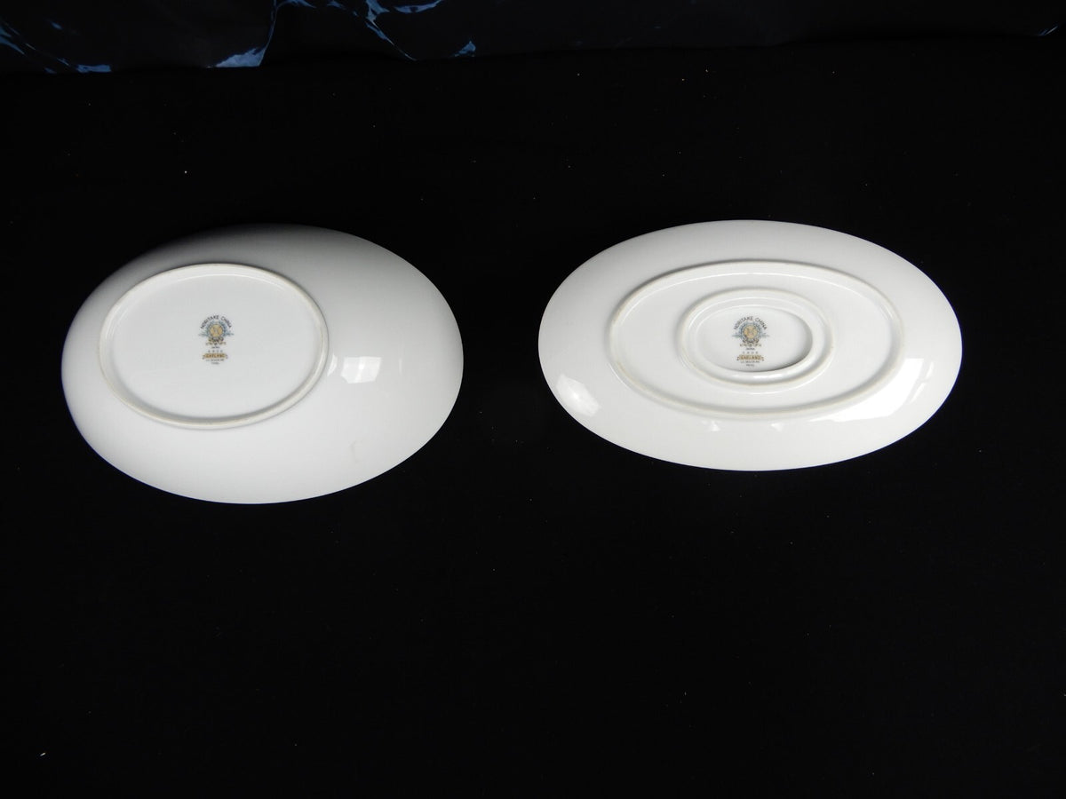 Vintage Porcelain Noritake Garland 5906 Pattern Oval Serving Bowl &Gravy Bowl