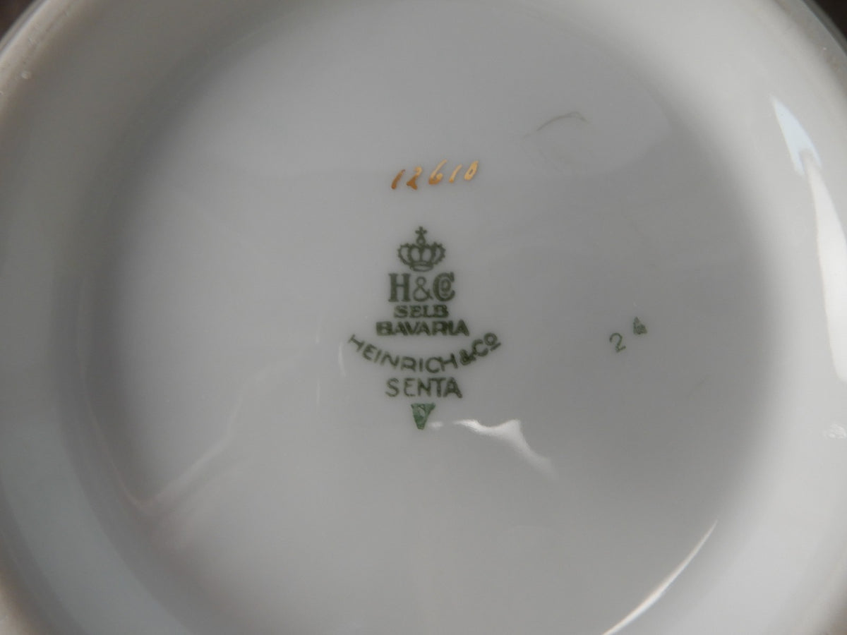 Vintage H&C Selb Bavaria Germany Heinrich "SENTA" Lidded Bowl and Round Bowl