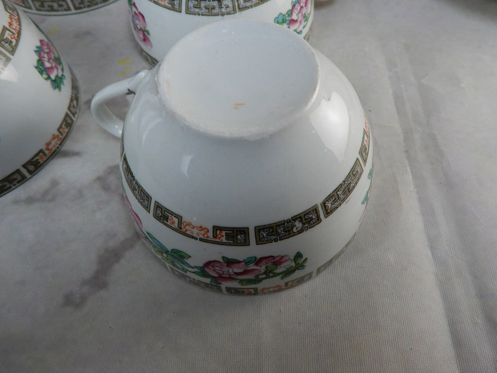 Set of 4 Myott Son&Co. England" Indian Tree" Cups and Sauces