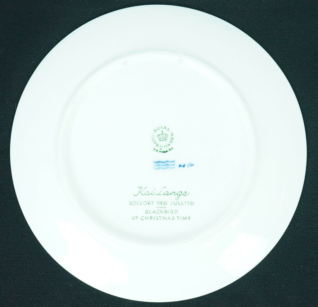 Royal Copenhagen Denmark Annual Christmas Plate 1964-67 Kai Lange The Royal Oak