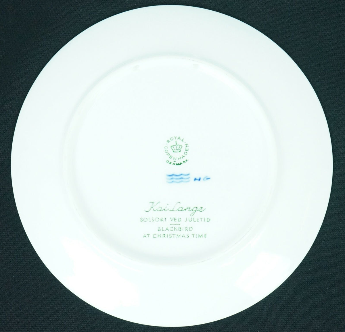 Royal Copenhagen Denmark Annual Christmas Plate 1964-67 Kai Lange The Royal Oak