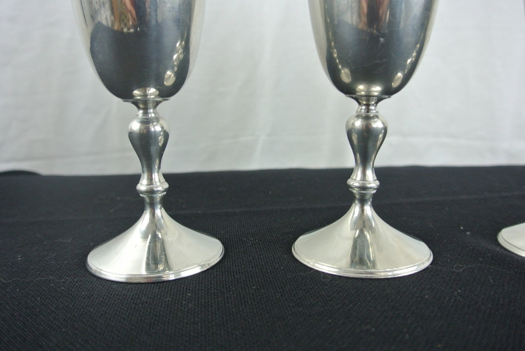 Set of 4 Selangor Pewter Goblets Glasses Sovereign Collection