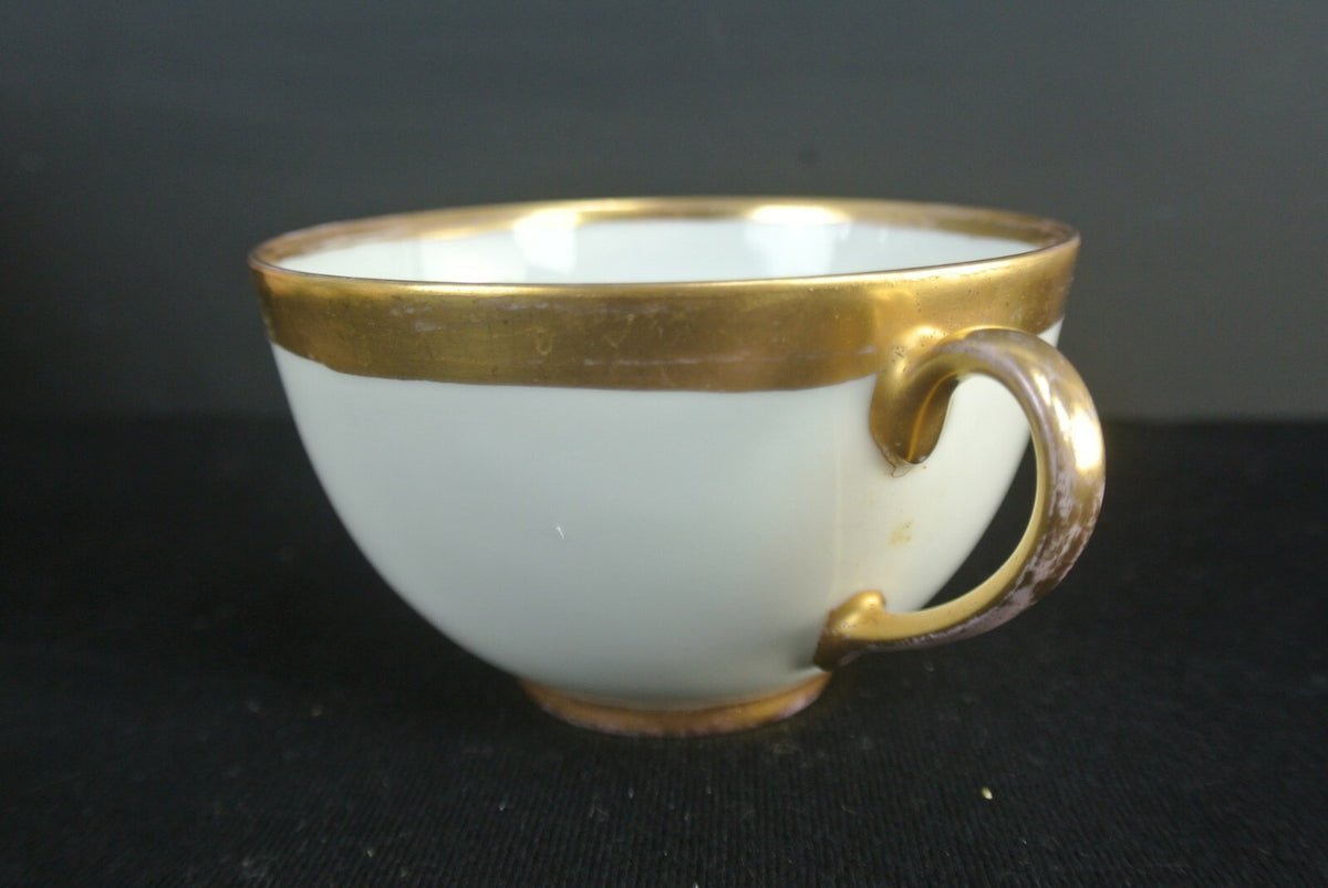 Mismatched Set Of 3 Thomas Bavaria Two Handle Cup And Haviland Limoges Saucers