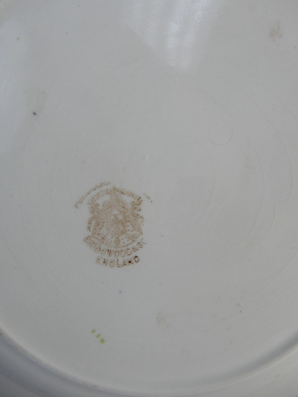 Antique Bridgwood & Son England "Thems Mushroom" Plate 10-1/4" Diameter ca.1891+