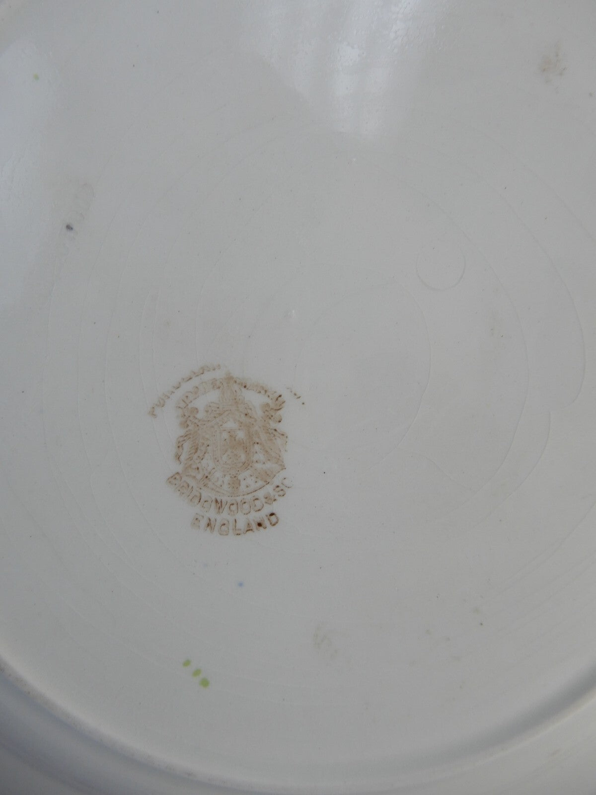 Antique Bridgwood & Son England "Thems Mushroom" Plate 10-1/4" Diameter ca.1891+