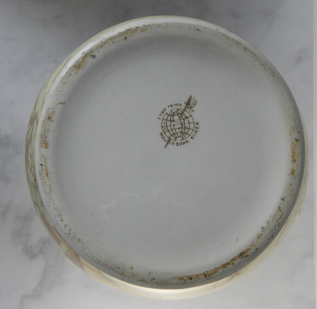 Antique Alba China Bona Fama Melior Ironstone Pottery Wash Bowl and Pitcher Set