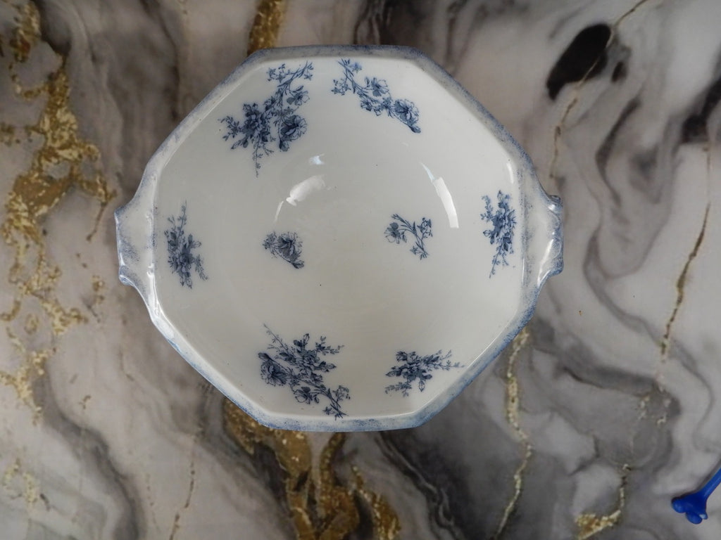 Antique WH Grindley Transferware Ironstone Wash Basin Bowl "Doreen Pattern"