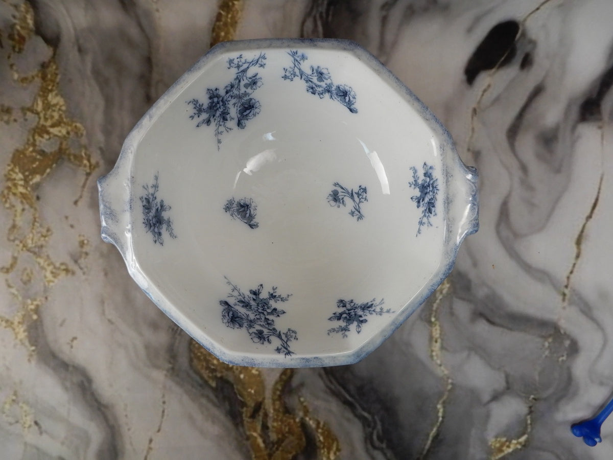 Antique WH Grindley Transferware Ironstone Wash Basin Bowl "Doreen Pattern"