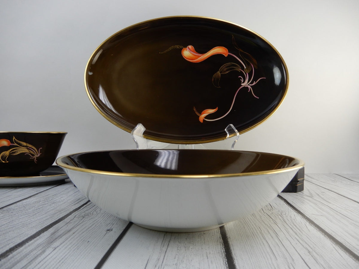Furstenberg Germany Dinnerware Set: Platter, Sugar, Creamer, Veg & Gravy
