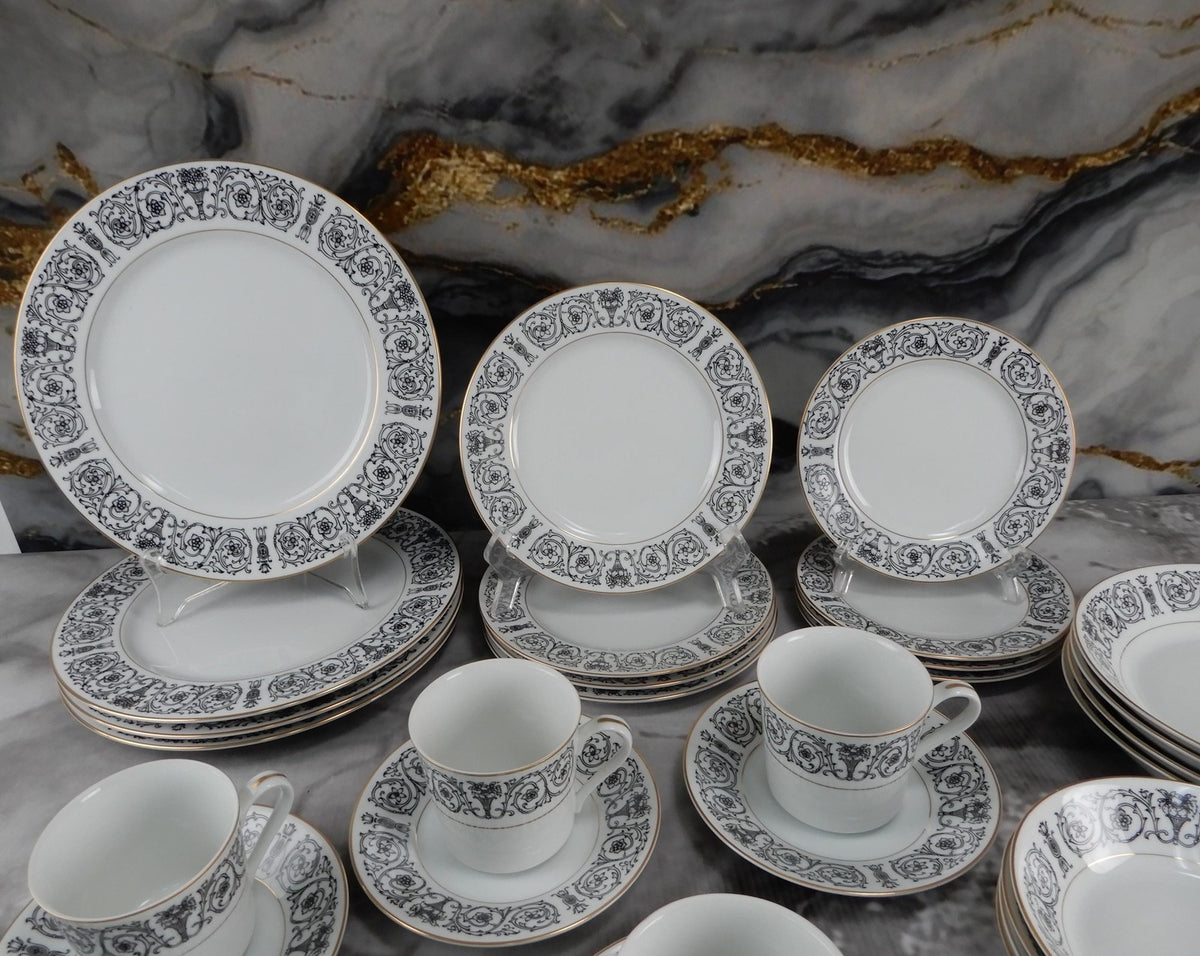 24 Pieces 6-Piece 4 Place Setting Coventry Fine China Japan "Laurent" Pattern