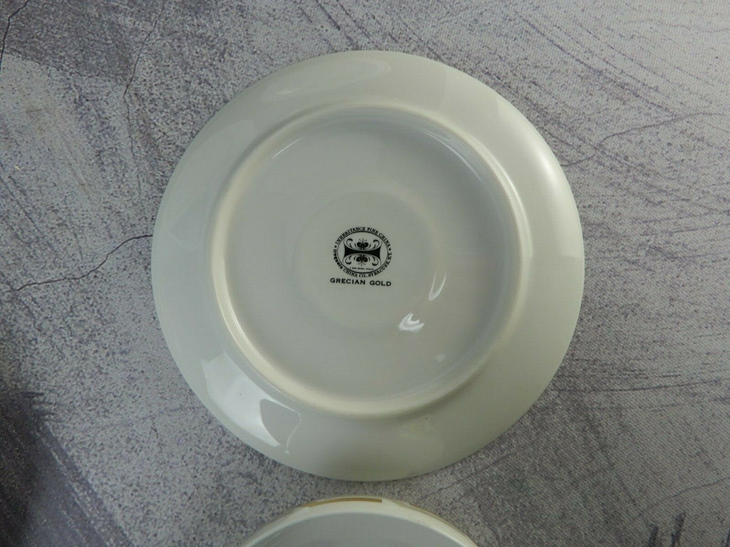Vintage Iroquois Inheritance China GRECIAN GOLD 4 Piece Place Settings for 2