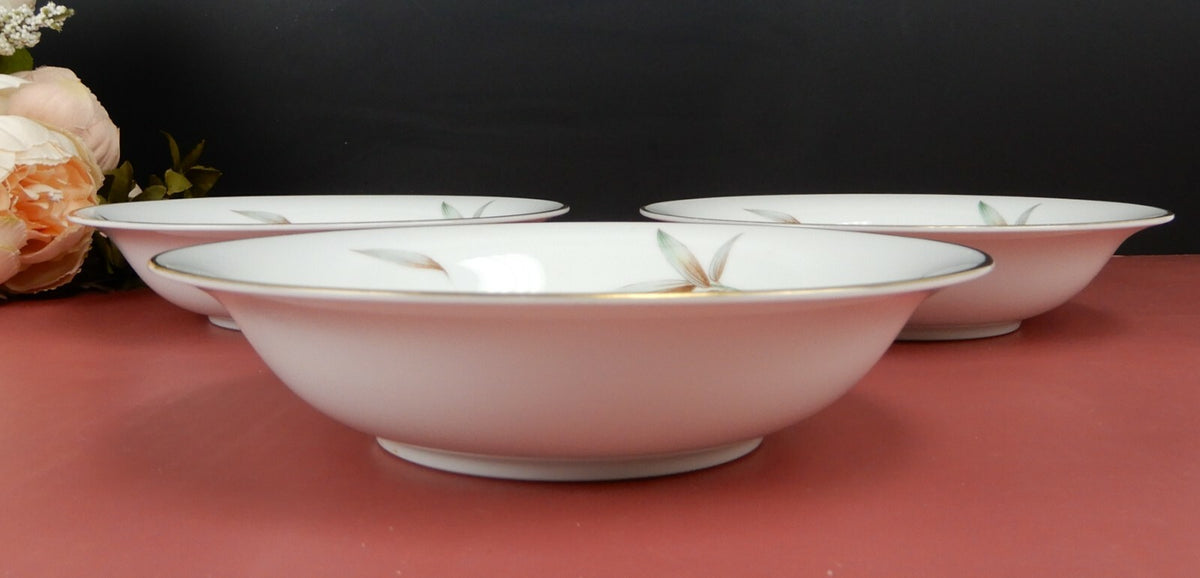 Set of 3 Noritake Canton Bamboo Soup Bowls