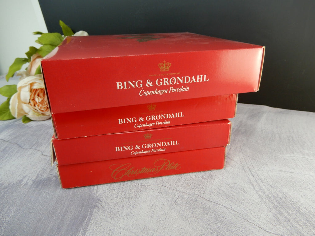 Set Of 4 Bing & Grondahl 1993-94 & 96-97 Annual Christmas Decorative Plates