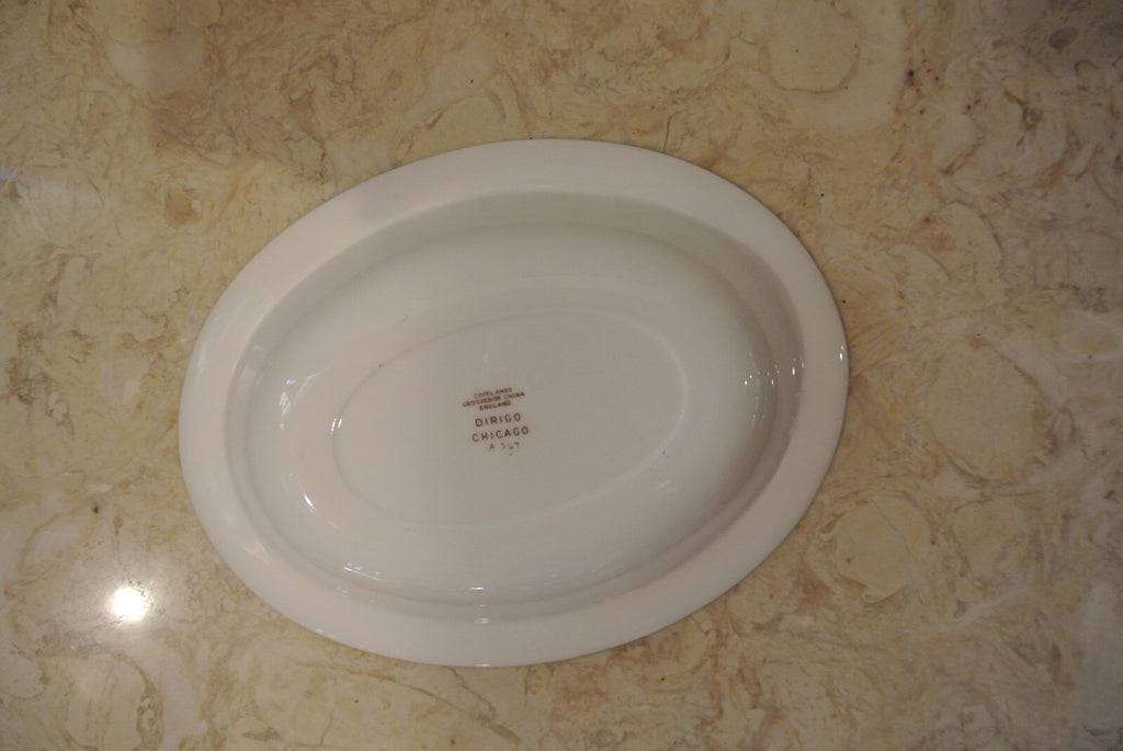 Copelands Grosvenor China Dirigo Chicago Oval Vegetable Bowl