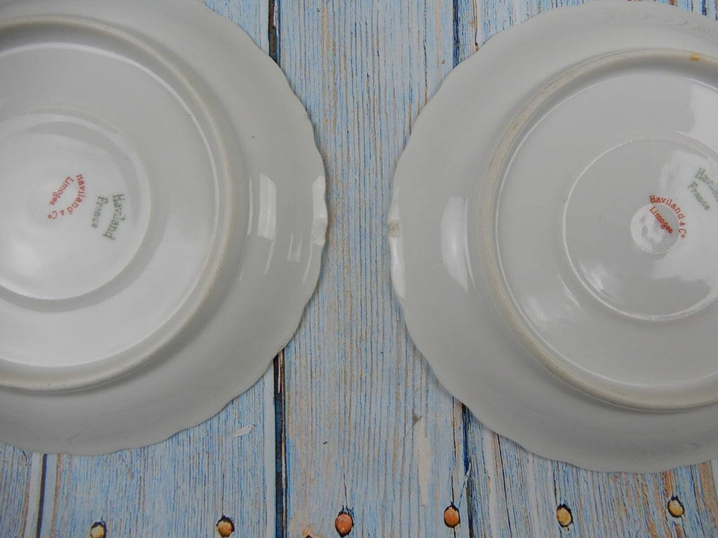 Lot of 8 Saucers  SCHLEIGER 74, Haviland & Co France Saucer 5-3/8"