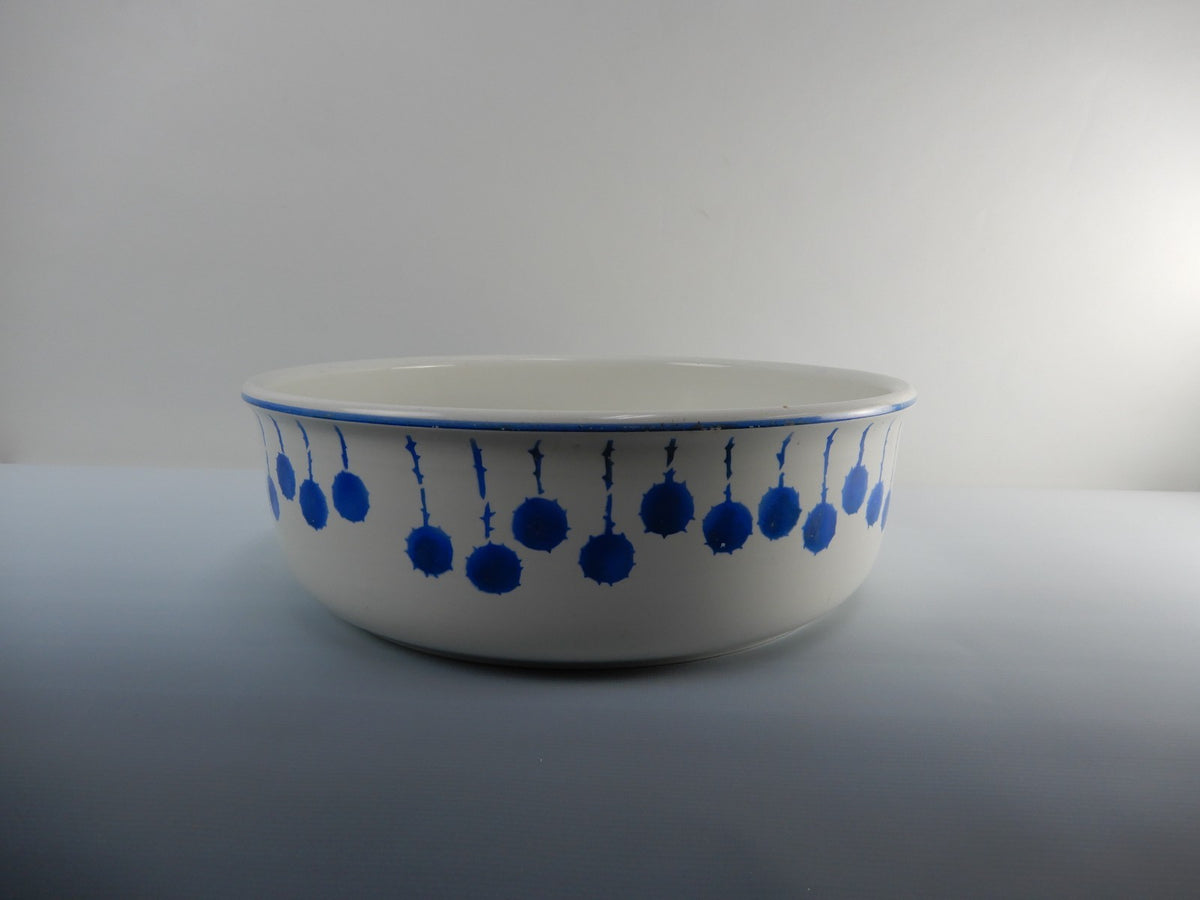 Antique Imperiale et Royale Nimy Belgian Blue and White Large Basin Bowl 14" D