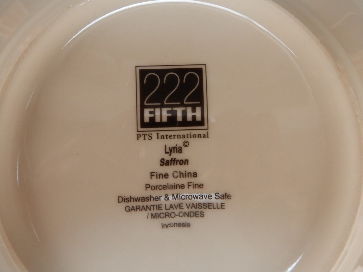 Set of Three 222 Fifth PTS International "Lyria Saffron" Pattern 8-5/8"  Plates