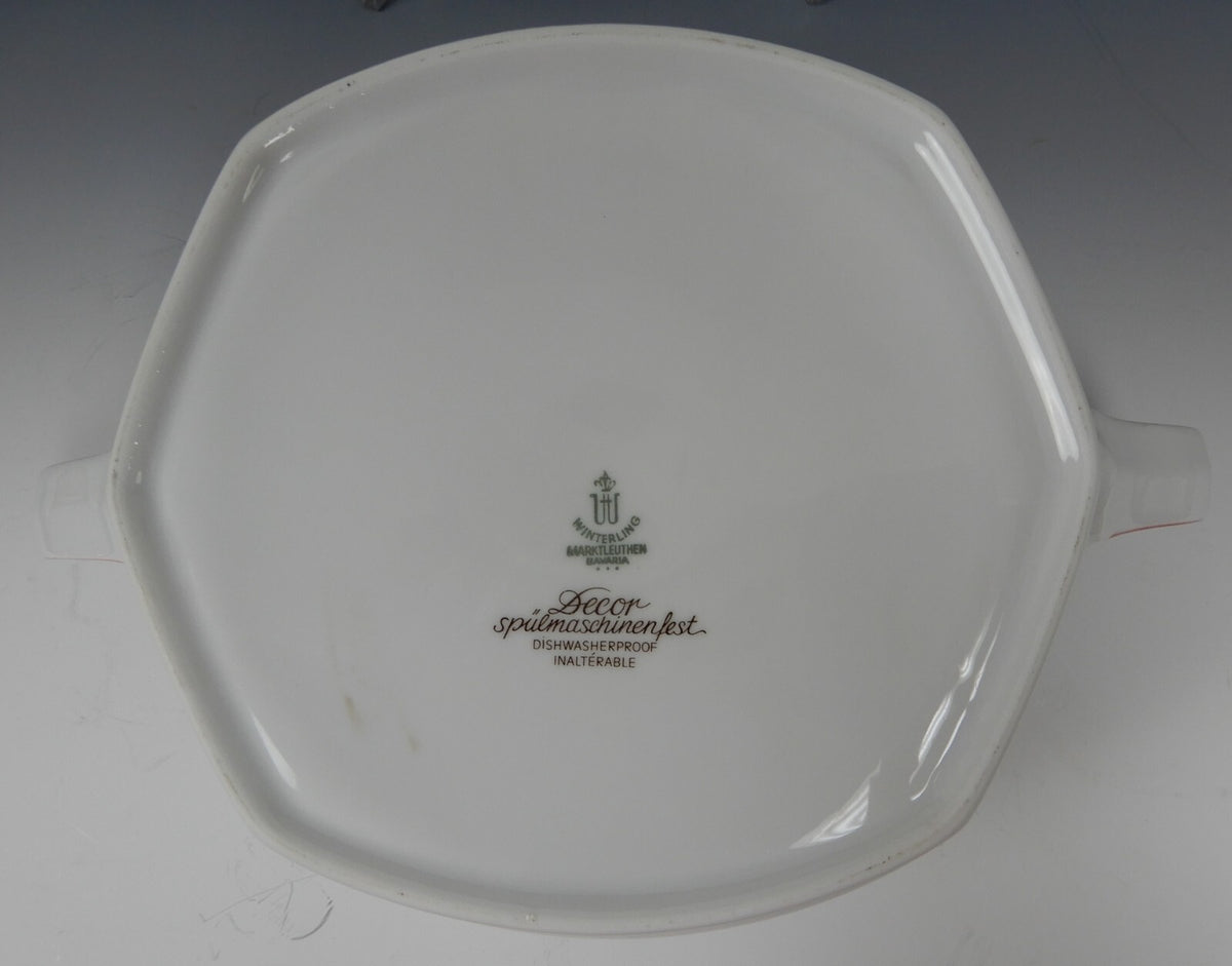 Winterling Marktleuthen Bavaria Decor Spülmaschinenfest Platter, Lidded Bowl