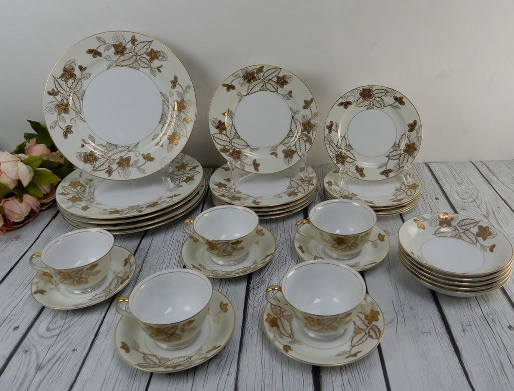 Vtg Anniversary Craftsman China Japan 30 Pc 6-Piece 5 Place Setting #178 Pattern