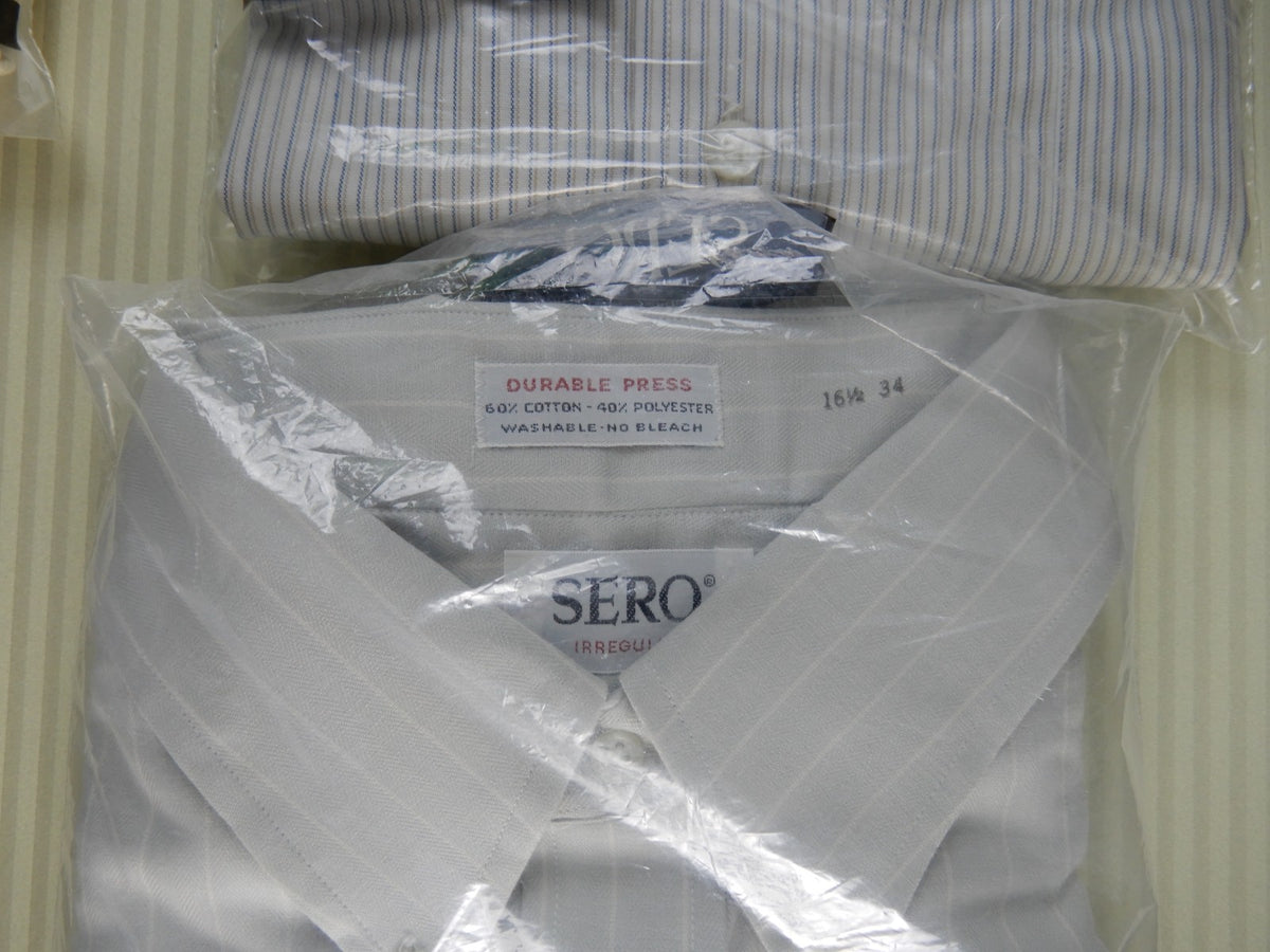 New 3 Long Sleeves One Short Sleeve Shirts Men's 16-1/2 -35 and 34 Lot of 4