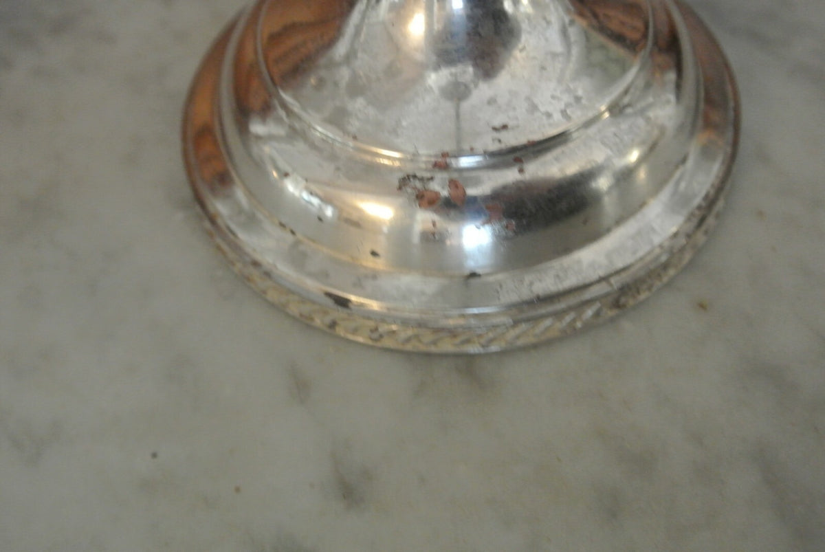 Antique Silver Plated Sheets Rockford S Co. 1875  Candle Holders -