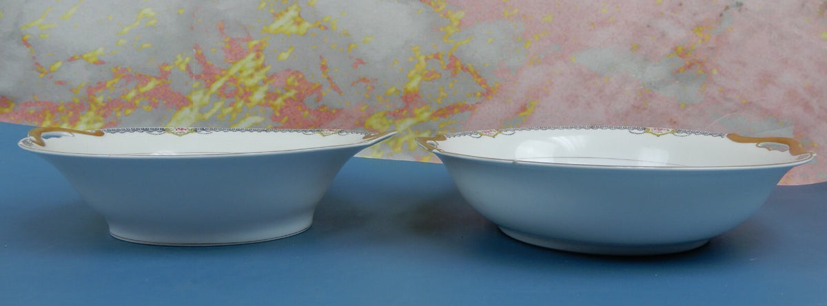 Vintage  Cranberry  Bowl and Gravy Boat  "DEERLODGE"  Made in Japan
