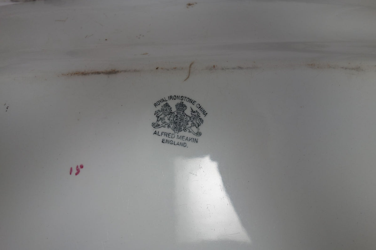 Antique Royal Ironstone China Alfred Meakin, England 15-3/4" Platter