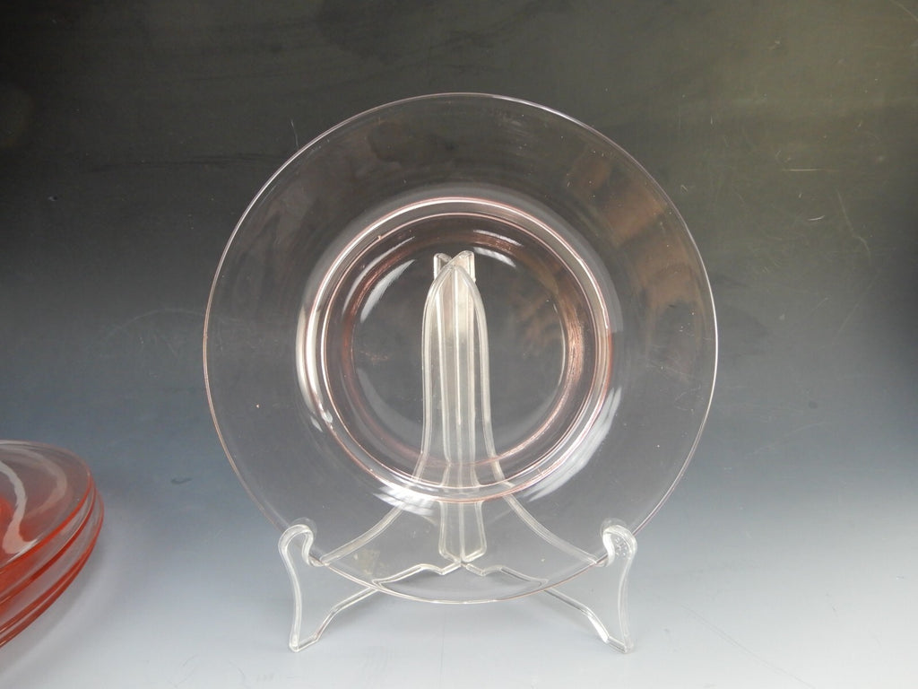 5 Tiffin-Franciscan Canterbury II Glass Pattern 8" Plates