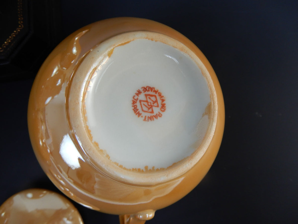 Vintage Japanese Vintage TT Takito Lusterware Tea Pot,Sugar and Creamer