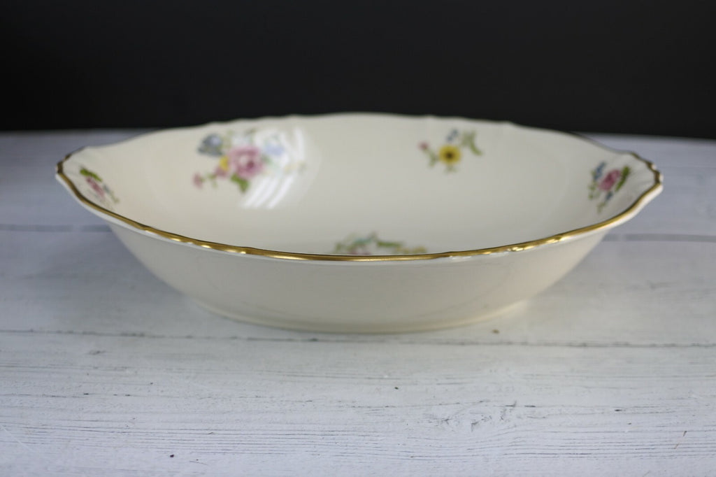 Vintage Federal Syracuse Gravy Boat And Oval Serving "Portland" Pattern China