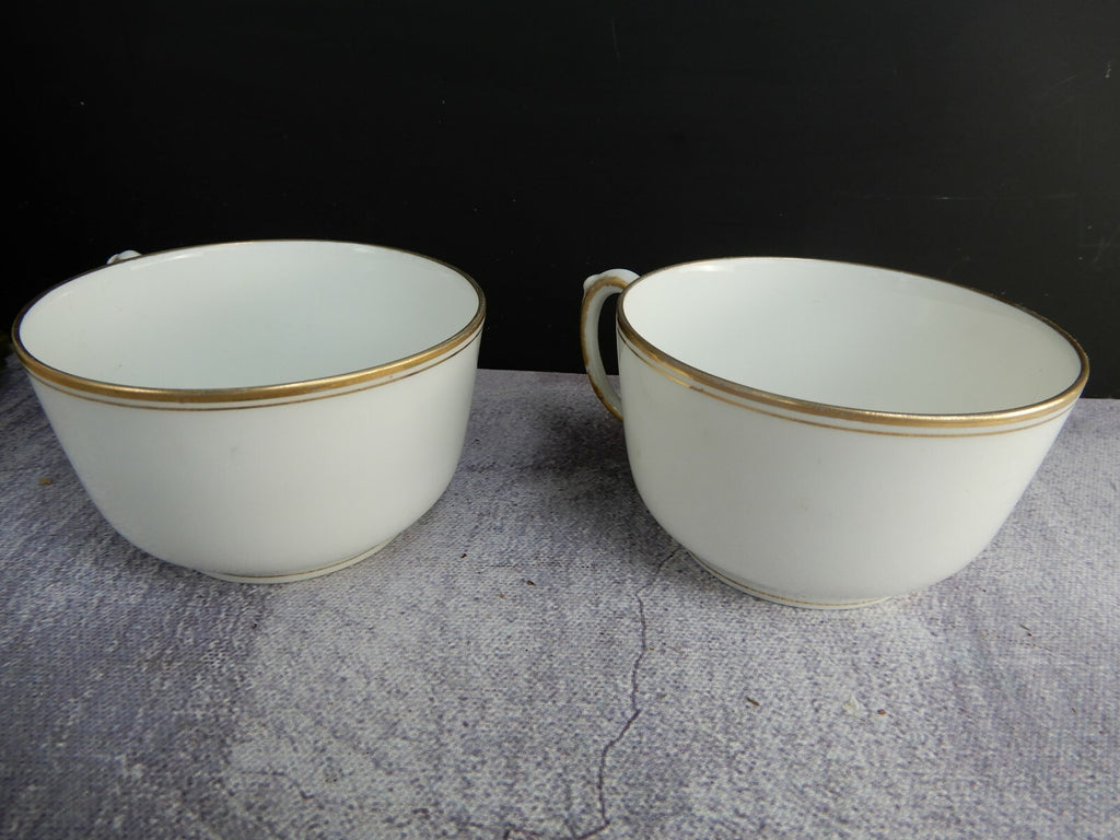 Vintage D&C Delinieres and Cie.Gold Rimmed Tea /Coffee Cups Set Of 5 No saucers