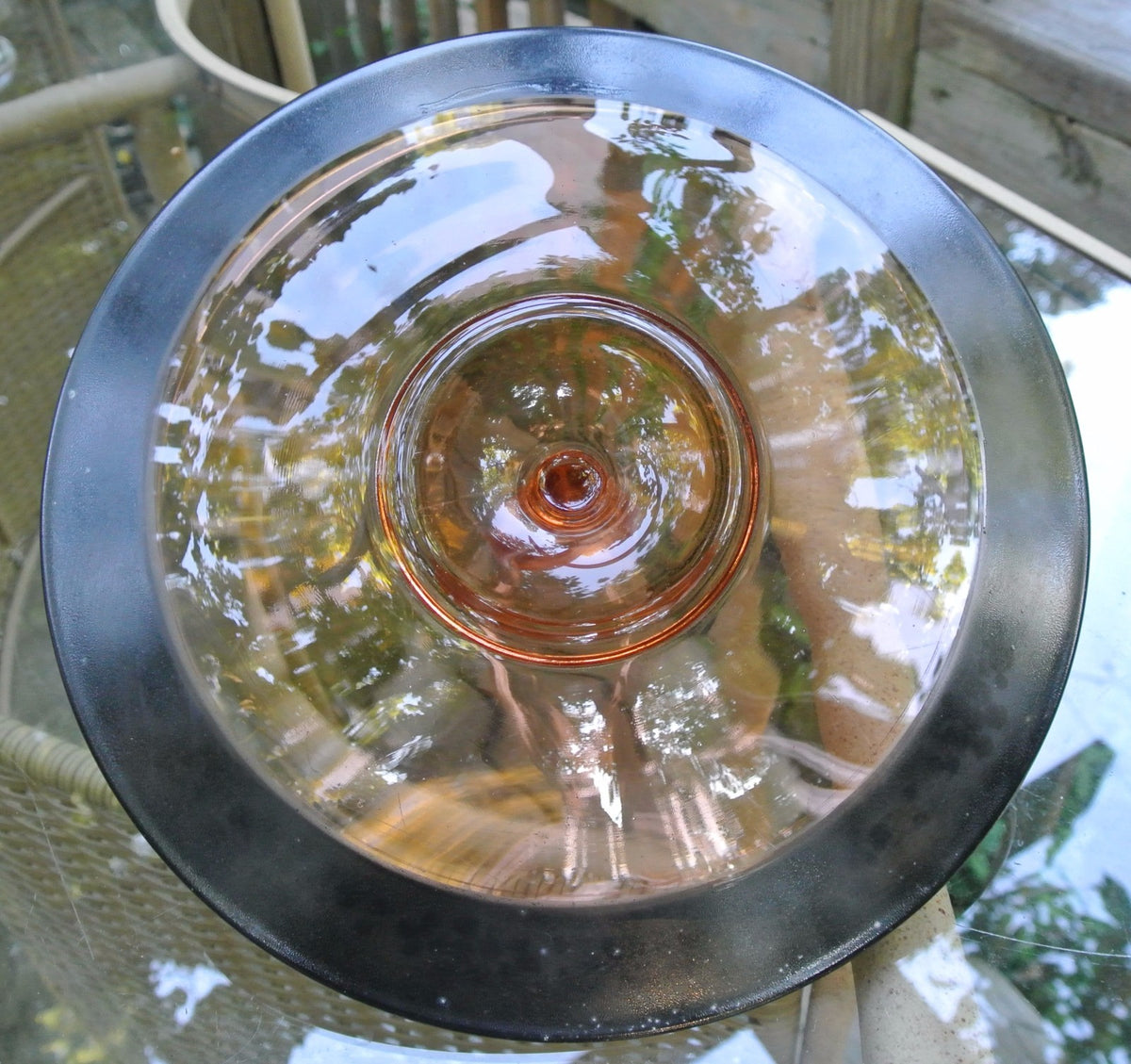 Vintage Pink Glass Sandwich Plate, Hand-Painted Enamel. Small Plate. Kitchen