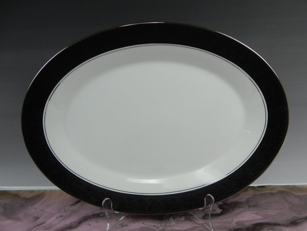 Vintage Set of Noritake "Mirano" 6878- 14" Platter, Oval Bowl,Gravy Boat