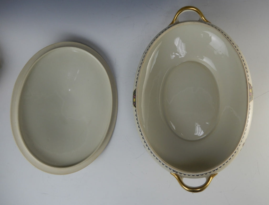 Vintage 1920 Noritake China Ivory "Colonade" Oval Vegetable Serving Bowl