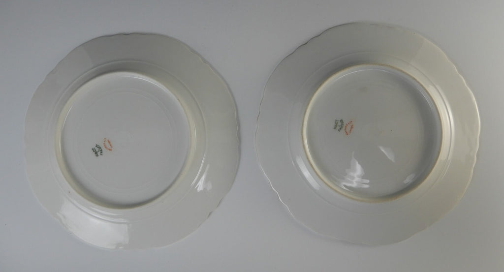Set of 2 Pc. Haviland Limoges Norma Schleiger #233A Norma Luncheon Plates 8-1/2"