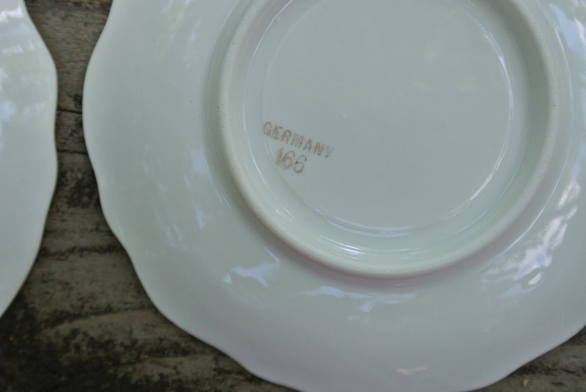 Set of 3 Small Chocolate/Coffee Cups and Saucers Mark Germany