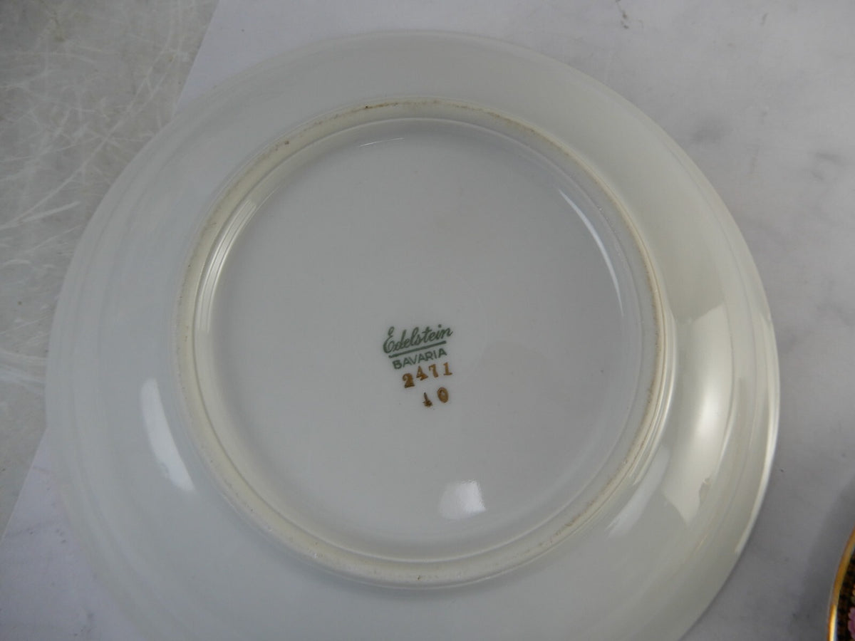 Vintage Edelstein Bavaria Oval Lidded Serving Bowl and Round Serving Bowl