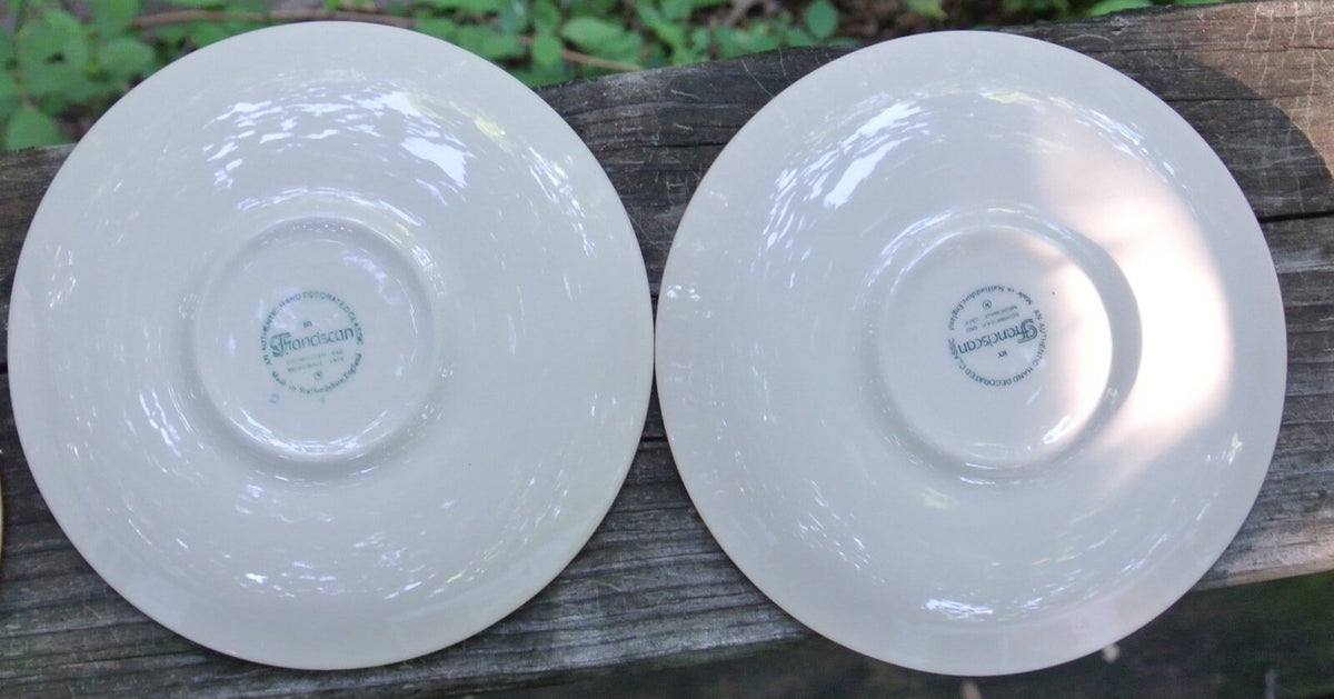 Set of 4 Franciscan Apple Cup and Saucers Made in England