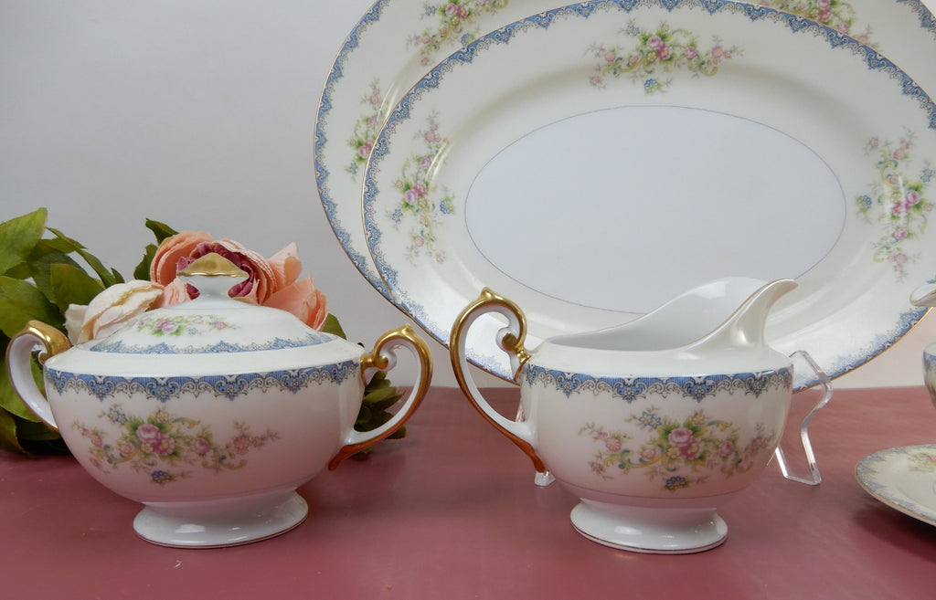 Set of Six Serving Pieces Meito China N.S.P.(Nagoya Seito Porcelain) Japan