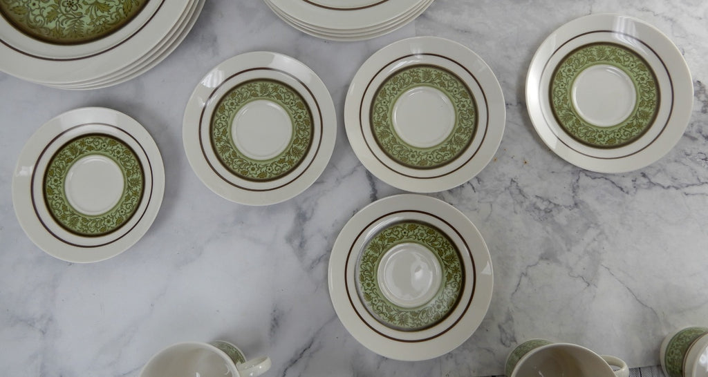 25 Pc 5-Piece 5 Place Setting Noritake Expression China Japan "Moon Valley" 7044