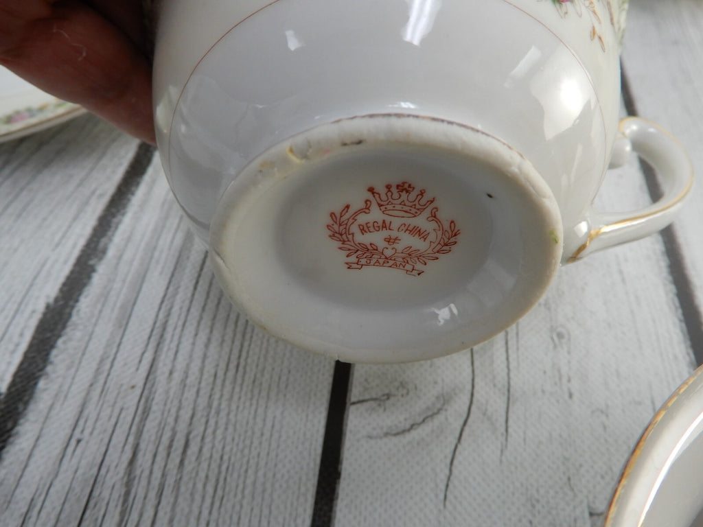 ~28 Pieces 7-Piece 4 Place Setting Regal China Japan with Imperfections