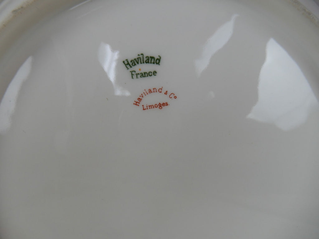Vintage Haviland Limoges Schleiger 580 Pattern Scalloped Edge Single Handle Bowl