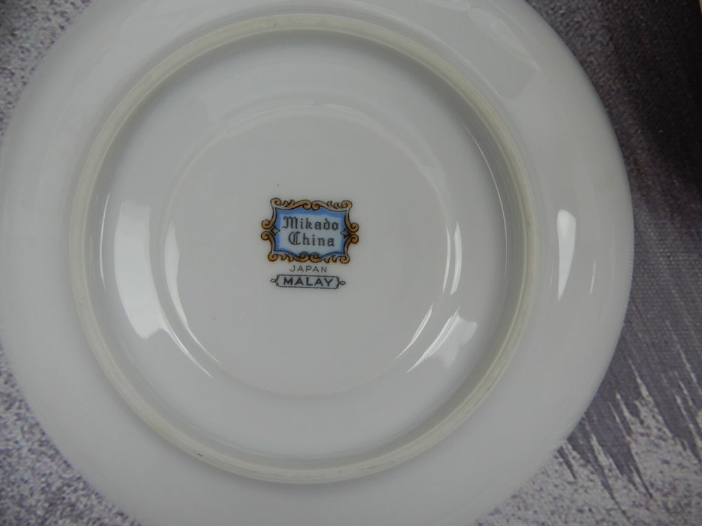 24 Piece Mikado Malay Gold & Gray 6 Piece Place Setting China Service for 4