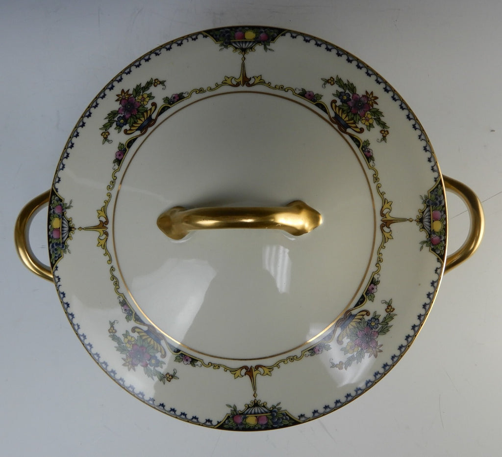 Vintage 1920 Noritake China Ivory "Colonade" Round Vegetable Serving Bowl