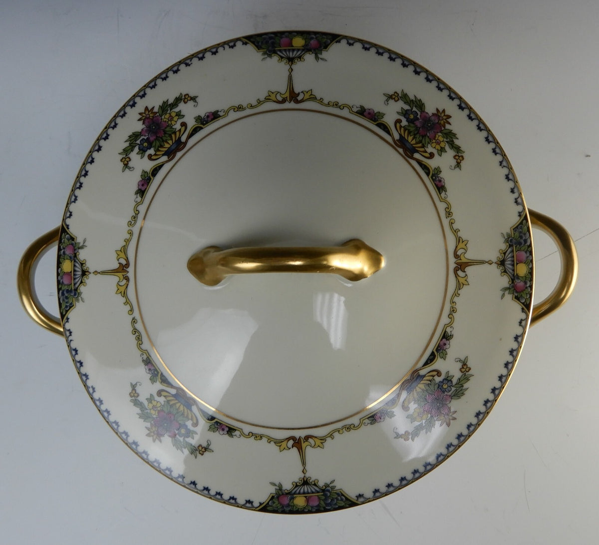 Vintage 1920 Noritake China Ivory "Colonade" Round Vegetable Serving Bowl
