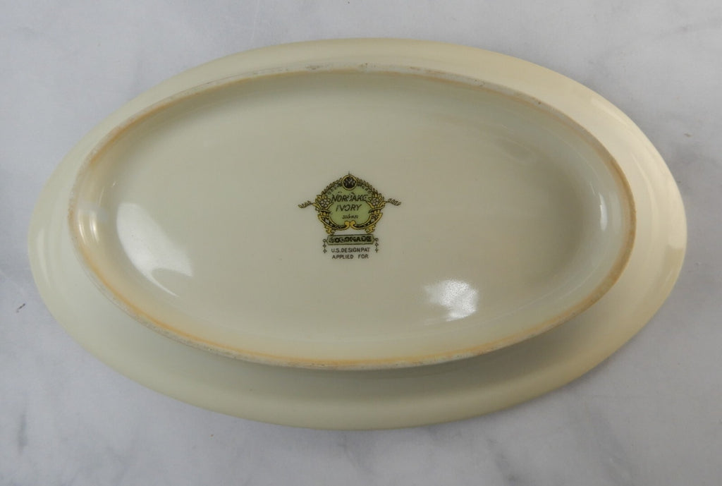 Vintage 1920 Noritake China Ivory "Colonade"  Four Piece Serveware Set