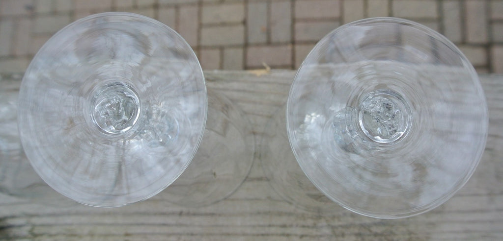 Set of 5 Crystal Waverly by HEISEY Wine Glasses