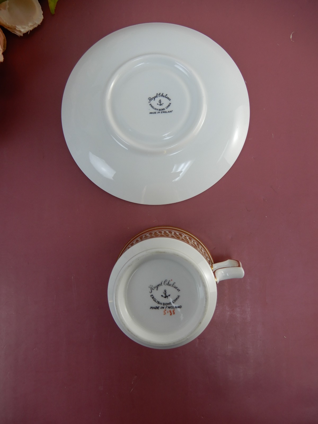Vintage Royal Chelsea Cathedral Pattern England Cup & Saucer